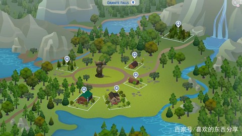 模拟人生4地图怎么看