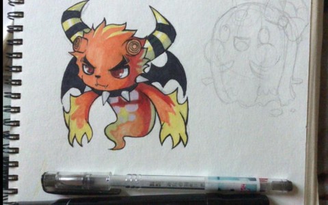 洛克王国小洛克怎么画