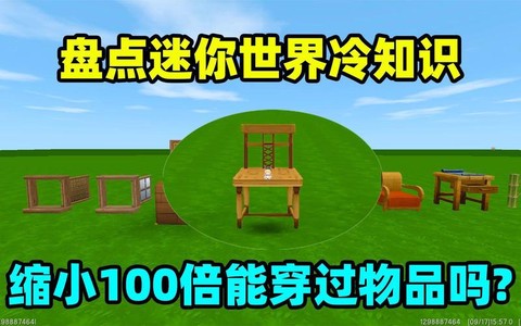 迷你世界能穿过什么